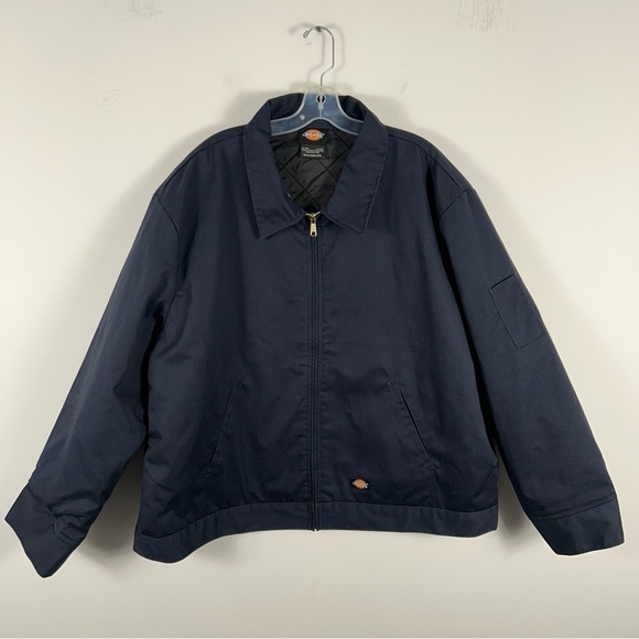 Dickies Insulated Eisenhower Work Men's Navy Jacket 3XL - Picture 3 of 9